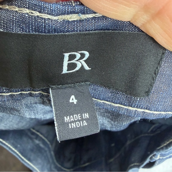 Banana Republic tencel Linen Chambray Maxi Skirt indigo blue belted a-line sz 4 - Picture 7 of 10